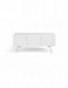 MOMMA HOME Mueble de Televisión diseño Blanco, modelo Caser, Medidas 155.1x 39.6 x 60.2 cm