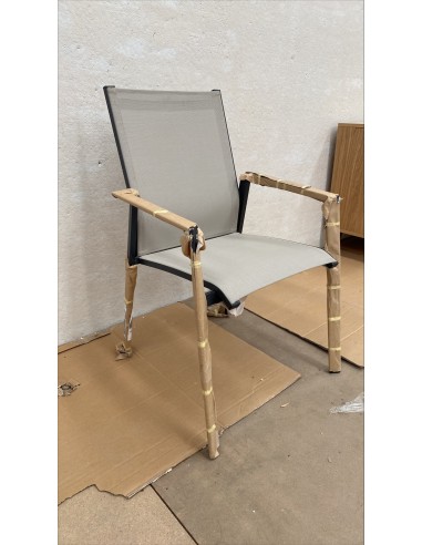 Set 4 sillas de jardín apilable de aluminio - Momma Home